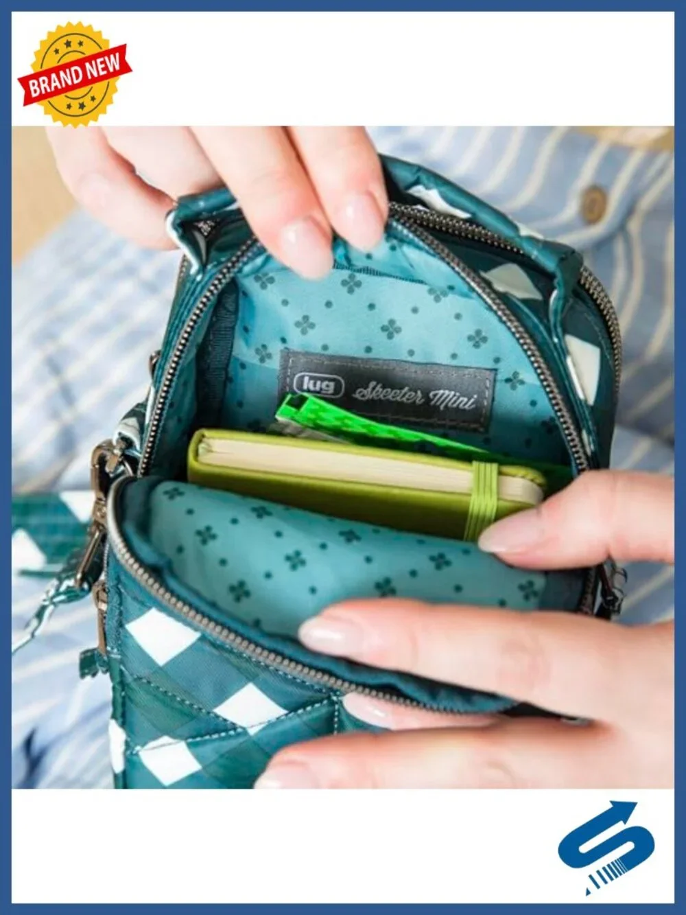 Convertible Crossbody Bag with RFID Protection, Quilted Polyester, Adjustable